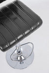 Set di 2 sedie da bar in ecopelle Barclay Nero (3)