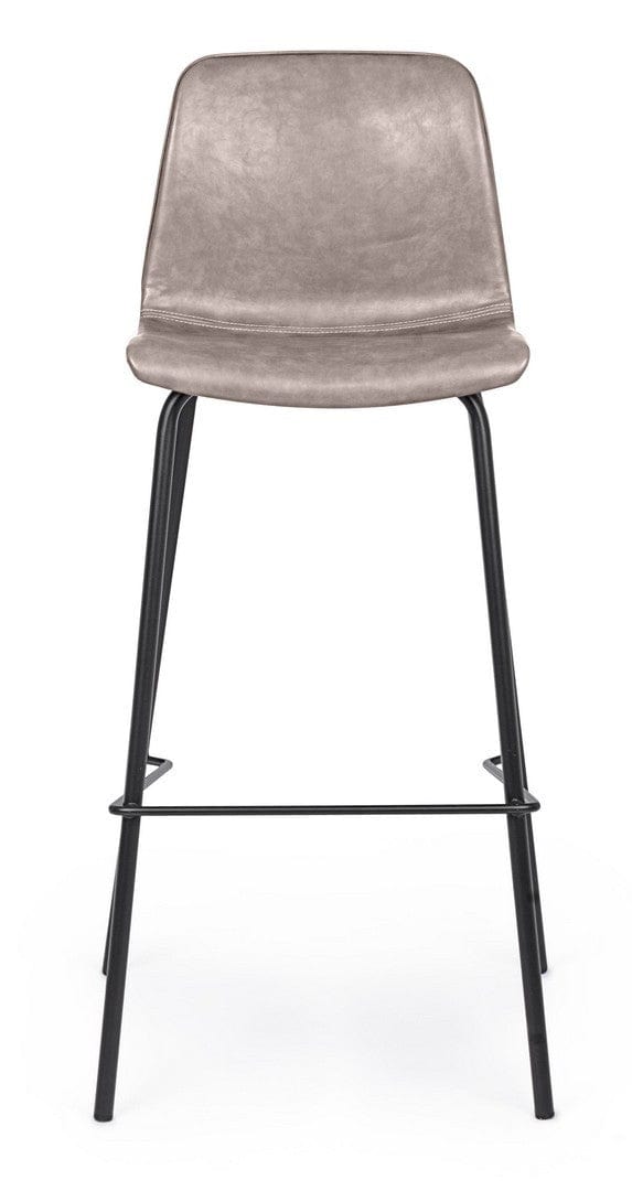 Set di 2 sedie da bar in ecopelle Kyra Beige (1)