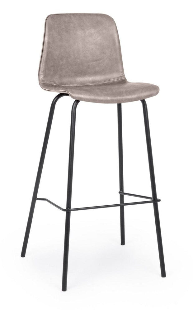 Set di 2 sedie da bar in ecopelle Kyra Beige (2)