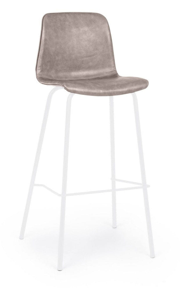 Set di 2 sedie da bar in ecopelle Kyra Beige (2)