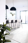 Set di 2 sedie da bar in ecopelle Kyra Grigio (1)