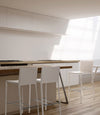 Set di 2 sedie da bar in PVC Catherine Bianco (1)
