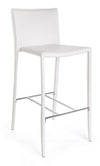 Set di 2 sedie da bar in PVC Catherine Bianco (2)