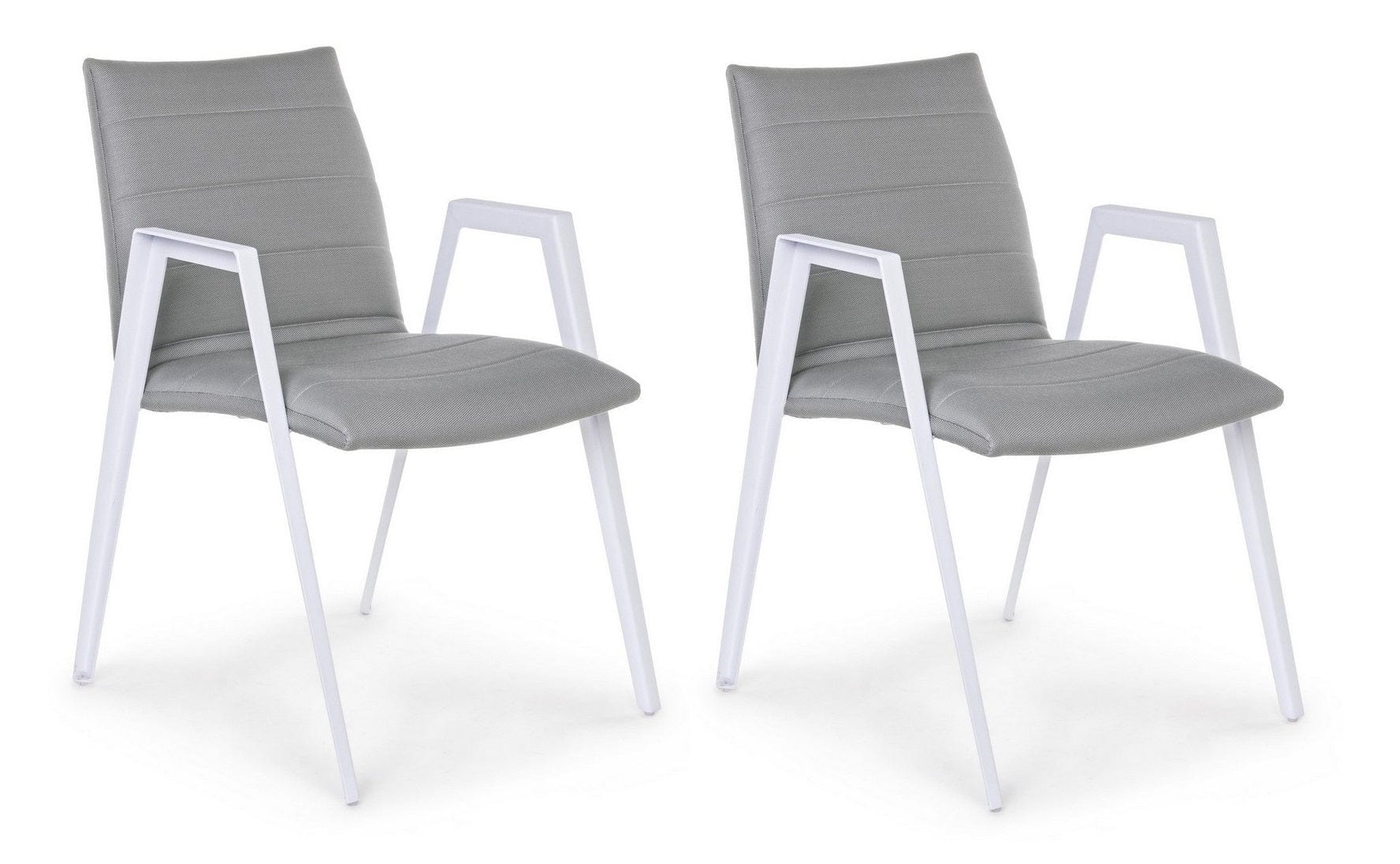 Set di 2 sedie da giardino Axor Grigio