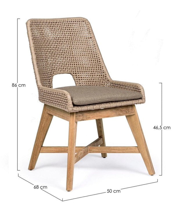 Set di 2 sedie da giardino Hesperia Cappuccino (13)
