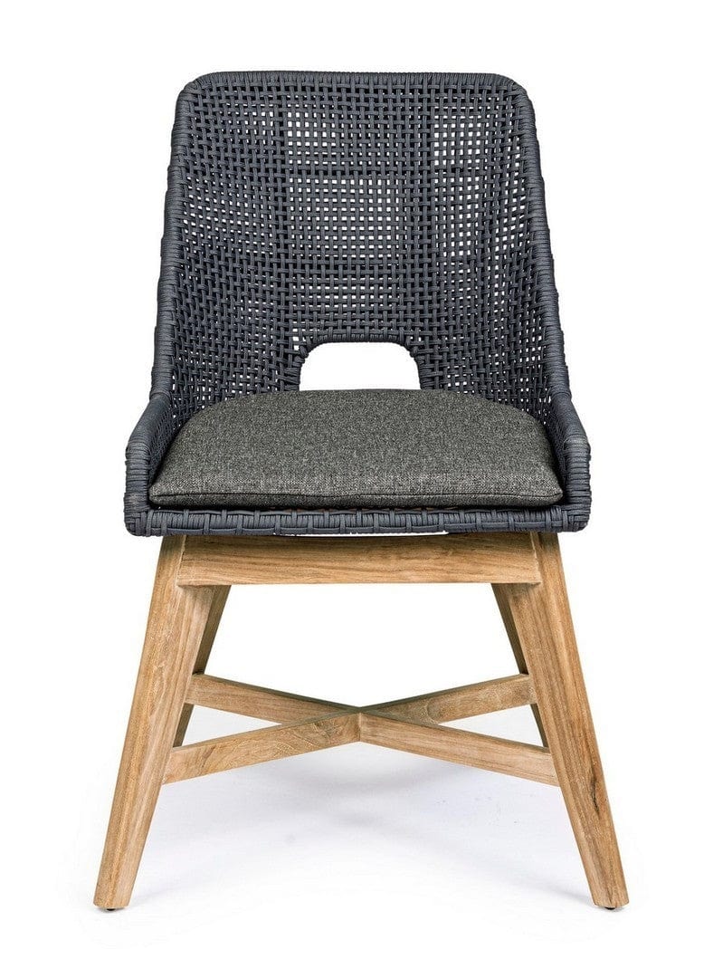 Set di 2 sedie da giardino Hesperia Grigio (7)