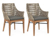 Set di 2 sedie da giardino Keilani Grigio