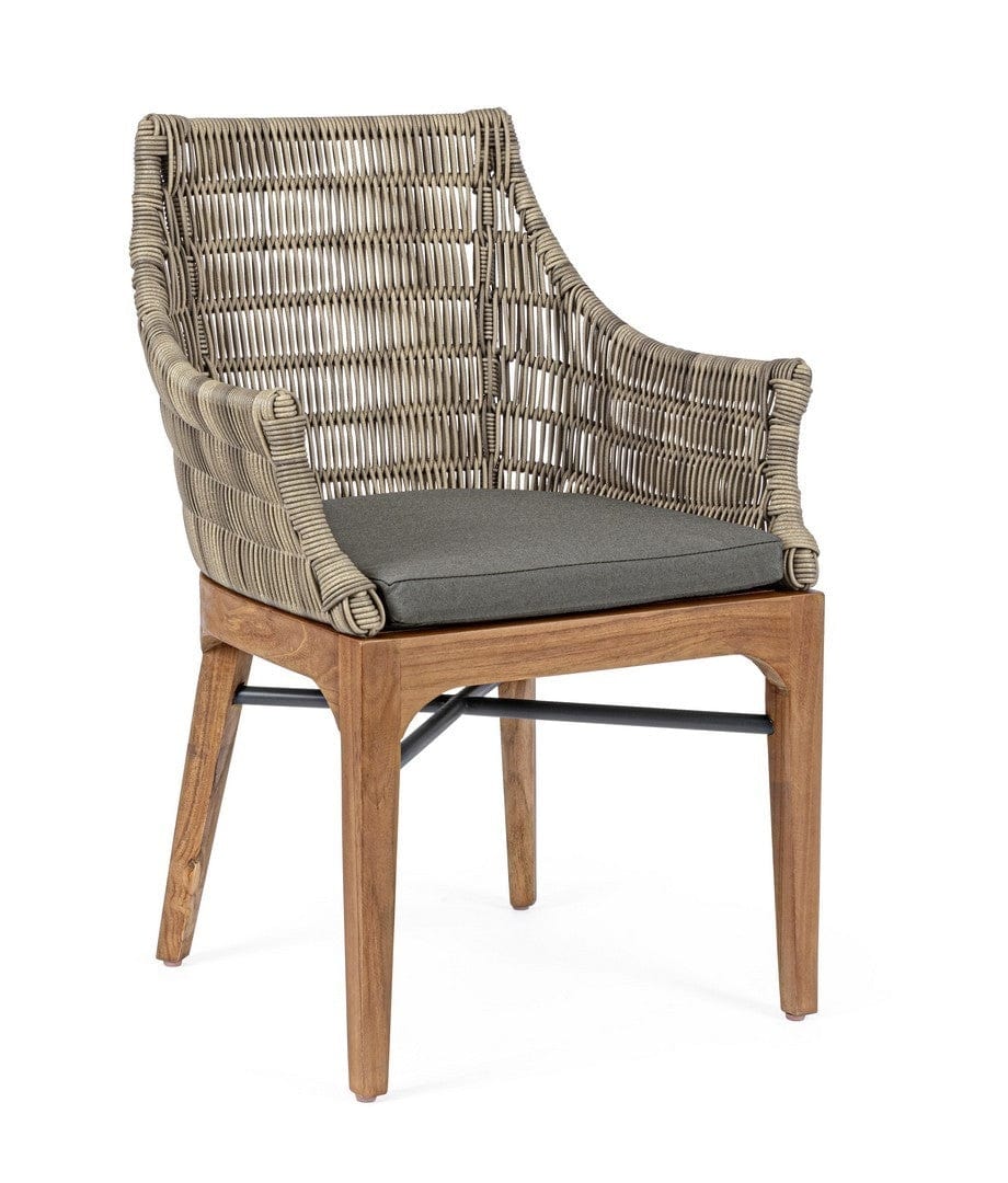 Set di 2 sedie da giardino Keilani Grigio (4)