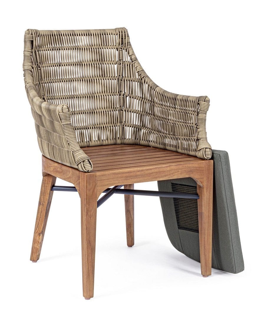 Set di 2 sedie da giardino Keilani Grigio (5)