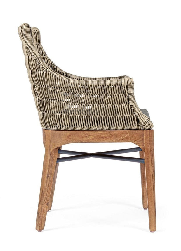 Set di 2 sedie da giardino Keilani Grigio (8)