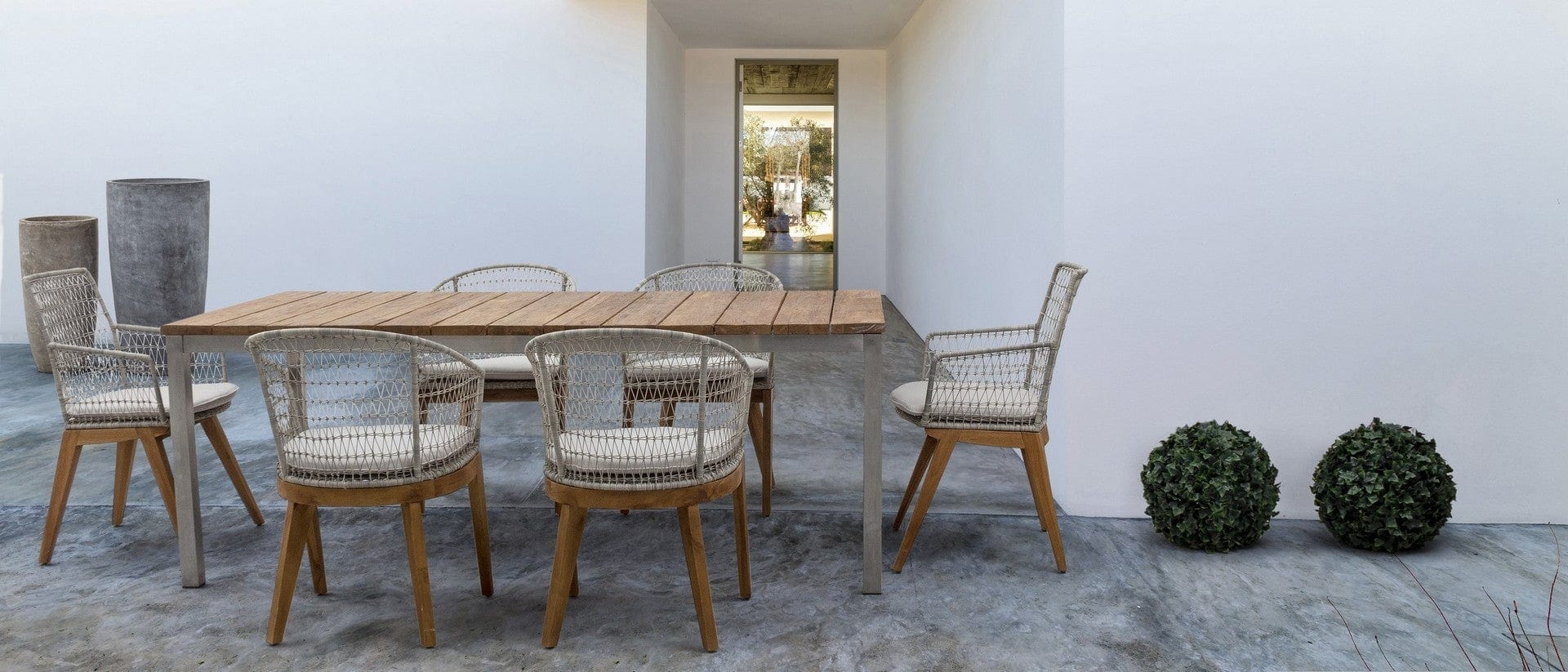Set di 2 sedie da giardino Mauren Bianco (4)