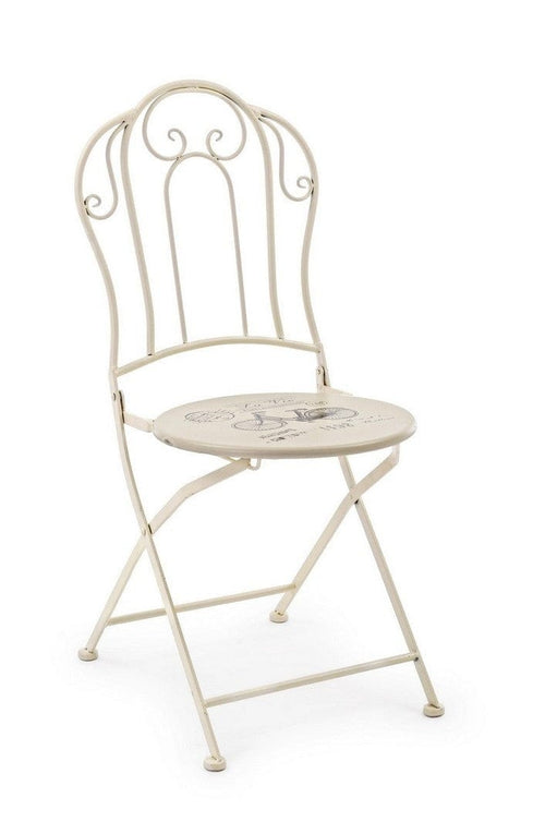 Set di 2 sedie da giardino pieghevole Bike Crema (1)