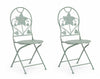 Set di 2 sedie da giardino pieghevole Harriet Verde