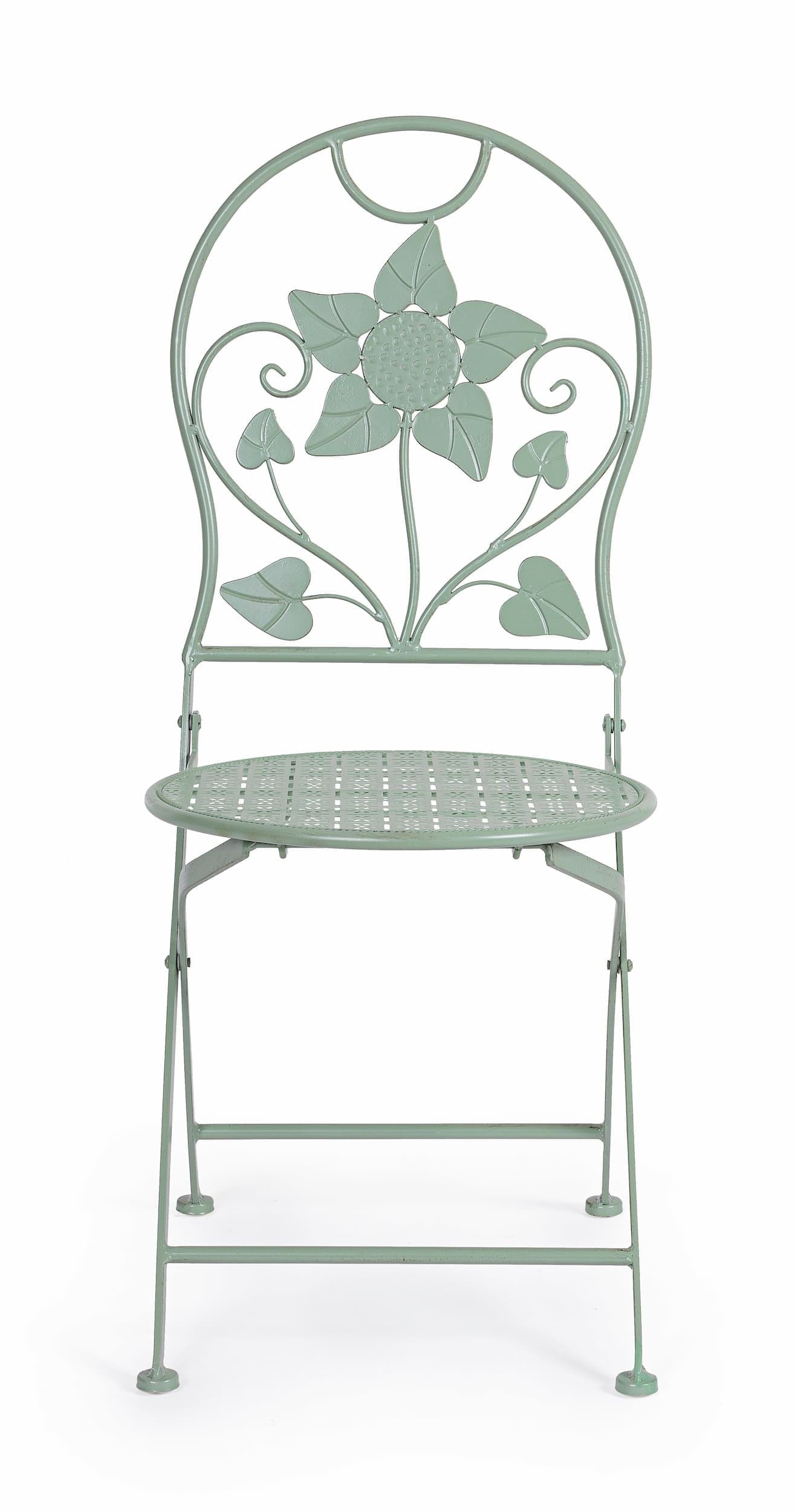 Set di 2 sedie da giardino pieghevole Harriet Verde (3)