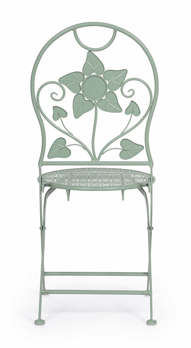 Set di 2 sedie da giardino pieghevole Harriet Verde (4)