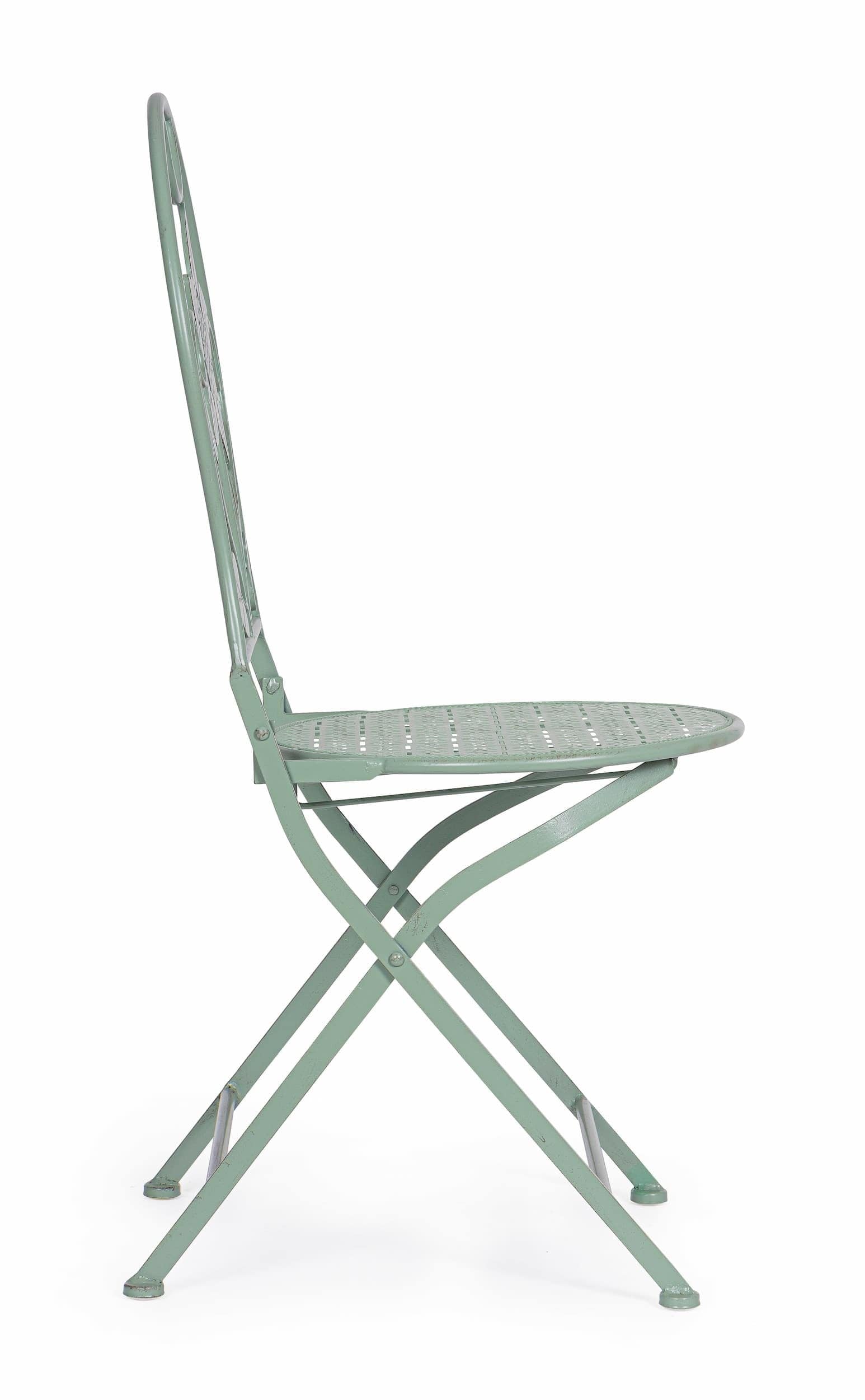 Set di 2 sedie da giardino pieghevole Harriet Verde (5)