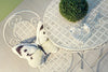 Set di 2 sedie da giardino pieghevole in metallo Emily Bianco (1)