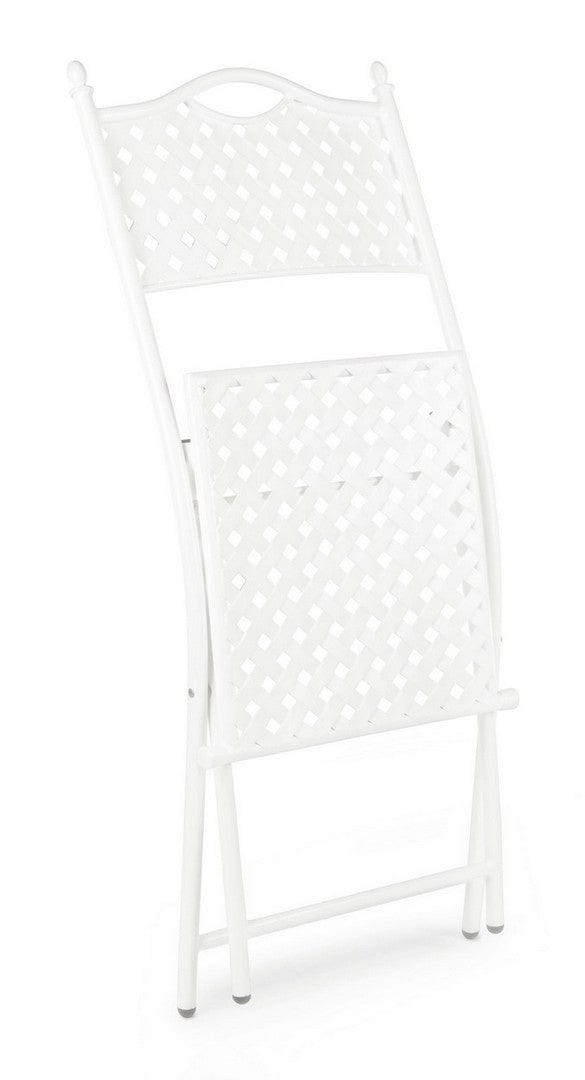 Set di 2 sedie da giardino pieghevole Jenny Bianco (3)
