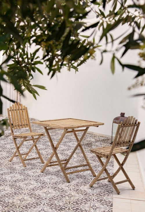 Set di 2 sedie da giardino pieghevole Joyce Naturale (1)