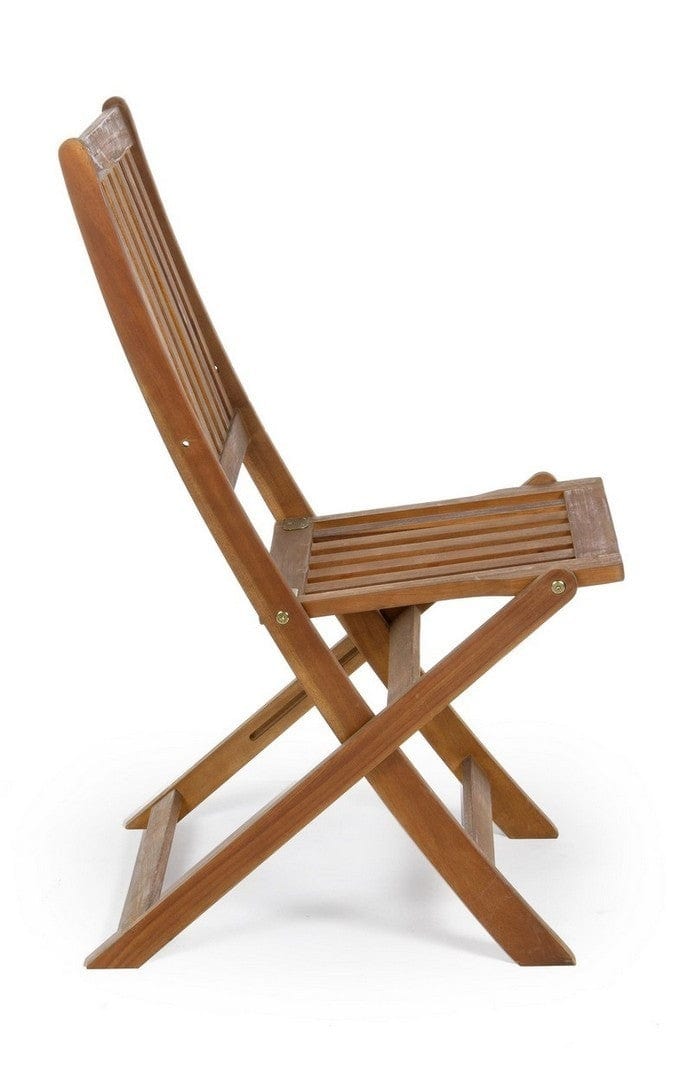 Set di 2 sedie da giardino pieghevole Mali Naturale (6)