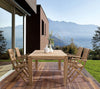 Set di 2 sedie da giardino pieghevole Marylandis I Naturale (1)