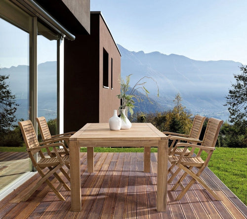 Set di 2 sedie da giardino pieghevole Marylandis I Naturale (1)