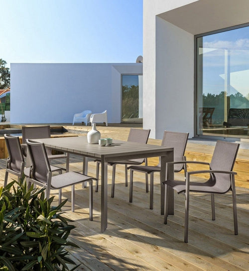 Set di 2 sedie da giardino pieghevole Mistral Cappuccino (1)