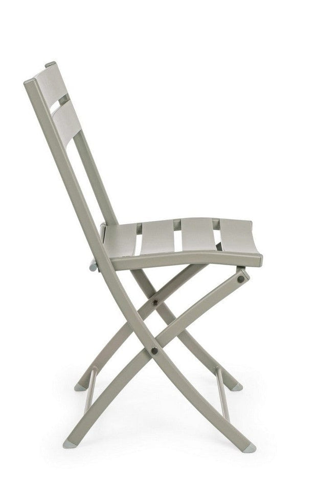 Set di 2 sedie da giardino pieghevole Mistral Cappuccino (3)