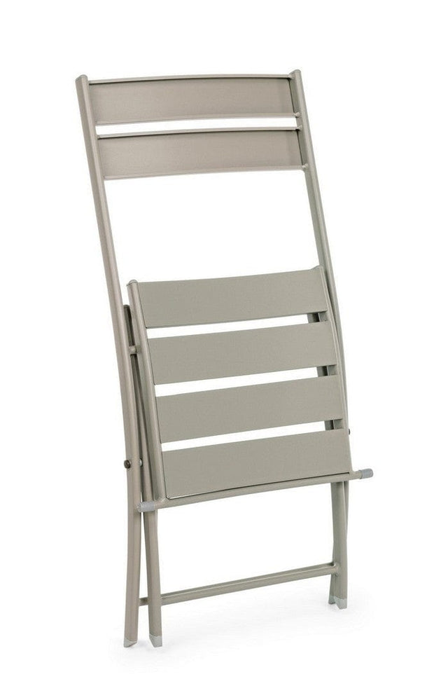 Set di 2 sedie da giardino pieghevole Mistral Cappuccino (5)
