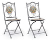 Set di 2 sedie da giardino pieghevole Naxos Multicolore