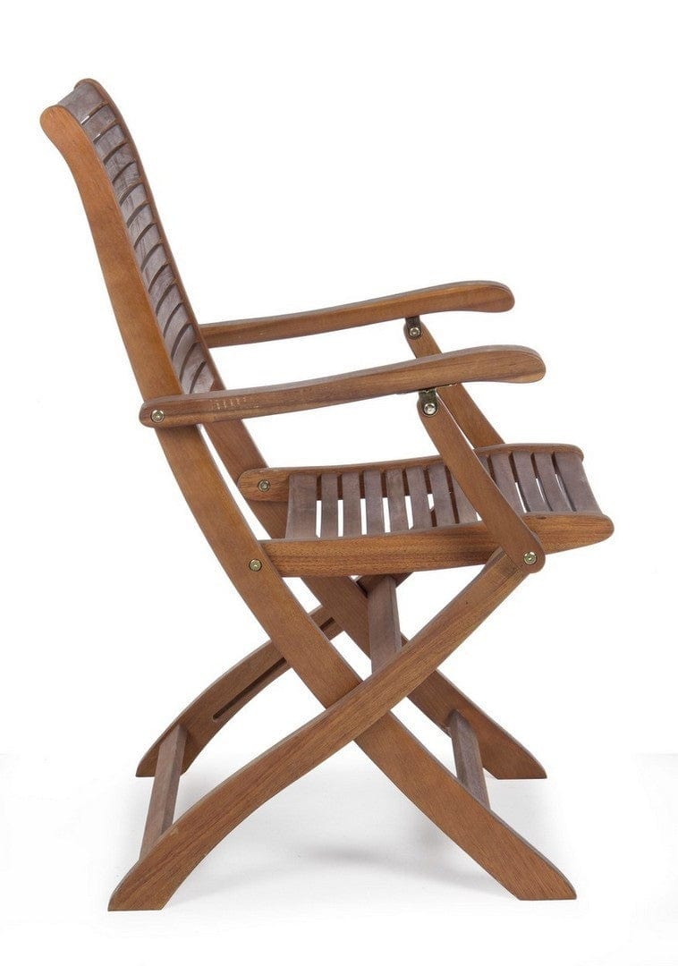 Set di 2 sedie da giardino pieghevole Noemi Naturale (9)