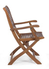 Set di 2 sedie da giardino pieghevole Noemi Naturale (9)