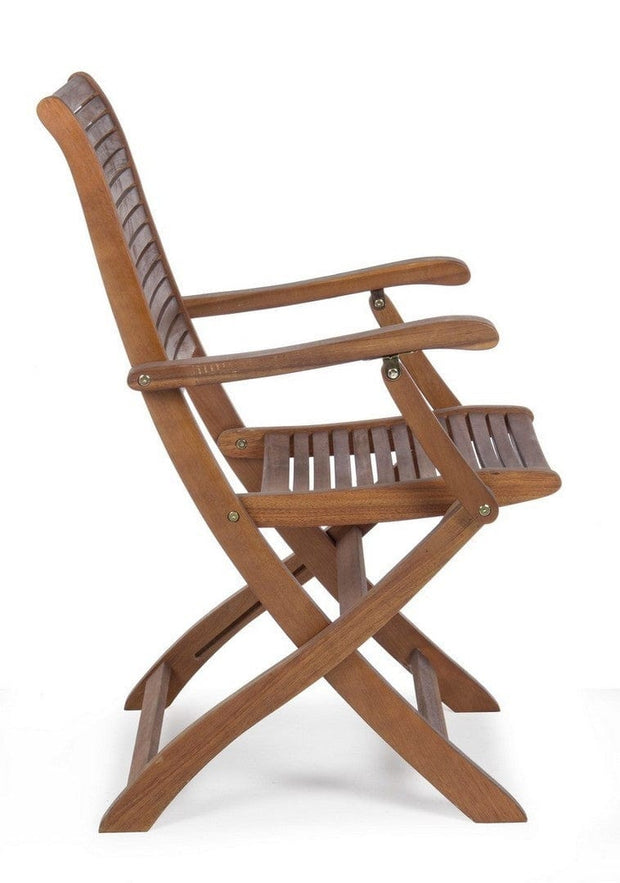 Set di 2 sedie da giardino pieghevole Noemi Naturale (9)