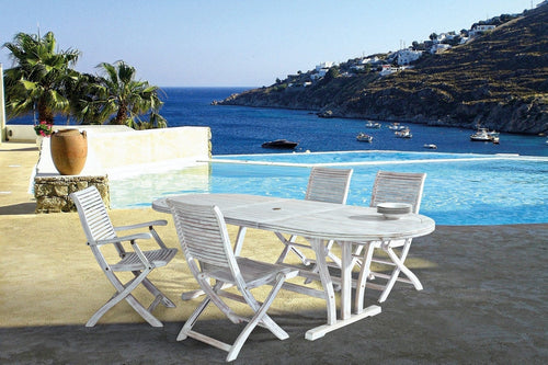 Set di 2 sedie da giardino pieghevole Octavia Bianco (1)