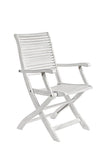 Set di 2 sedie da giardino pieghevole Octavia Bianco (6)