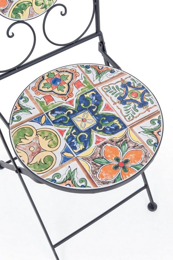 Set di 2 sedie da giardino pieghevole Paloma Multicolore (3)