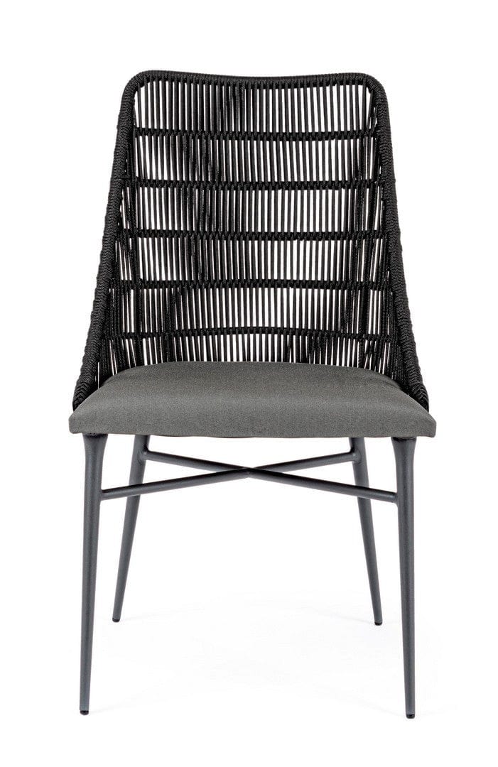 Set di 2 sedie da giardino Tablita Nero (5)