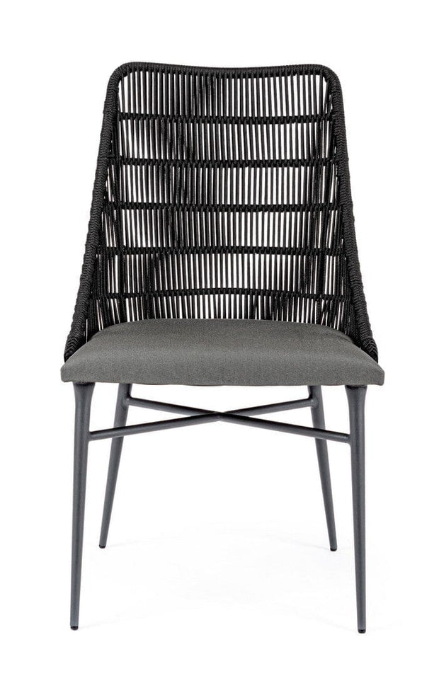 Set di 2 sedie da giardino Tablita Nero (5)