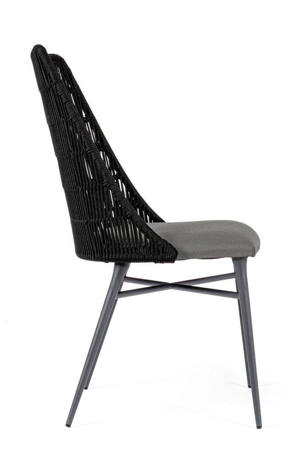 Set di 2 sedie da giardino Tablita Nero (7)