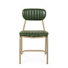 Set di 2 sedie da pranzo in ecopelle Addy Verde (2)