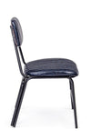 Set di 2 sedie da pranzo in ecopelle Debbie Blu (5)
