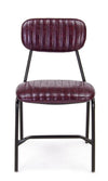 Set di 2 sedie da pranzo in ecopelle Debbie Bordeaux (3)