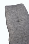 Set di 2 sedie da pranzo in ecopelle e tessuto Kepler Grigio (11)