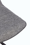 Set di 2 sedie da pranzo in ecopelle e tessuto Kepler Grigio (12)