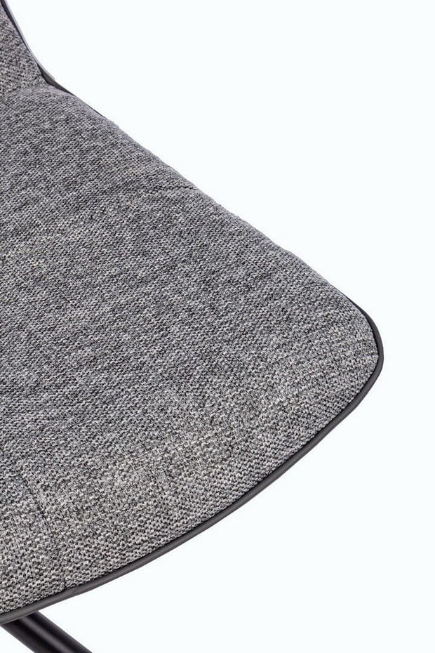 Set di 2 sedie da pranzo in ecopelle e tessuto Kepler Grigio (12)