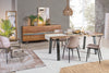 Set di 2 sedie da pranzo in ecopelle Kyra Beige (2)