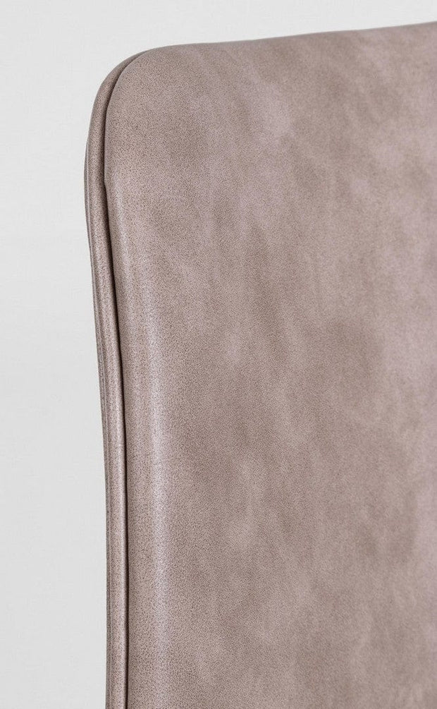 Set di 2 sedie da pranzo in ecopelle Kyra Beige (8)