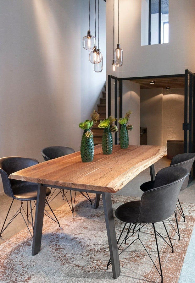 Set di 2 sedie da pranzo in ecopelle Loft Grigio (2)