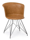 Set di 2 sedie da pranzo in ecopelle Loft Marrone (2)