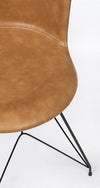 Set di 2 sedie da pranzo in ecopelle Loft Marrone (7)